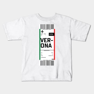 Verona boarding pass Kids T-Shirt